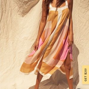 O’Neil Geometric Print Midi Dress